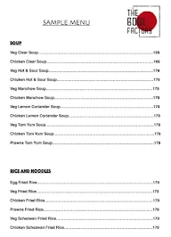 The Bowl Factory menu 1