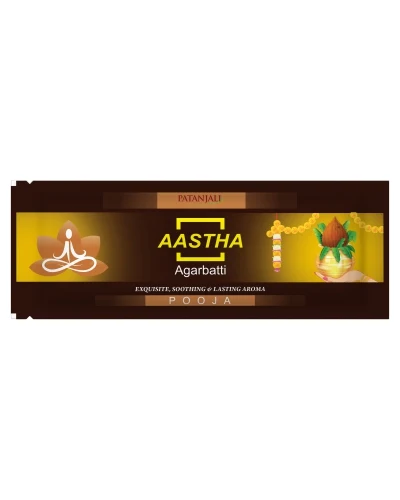 Patanjali Aastha Agarbatti Pooja - 18 Stick - 30 gm