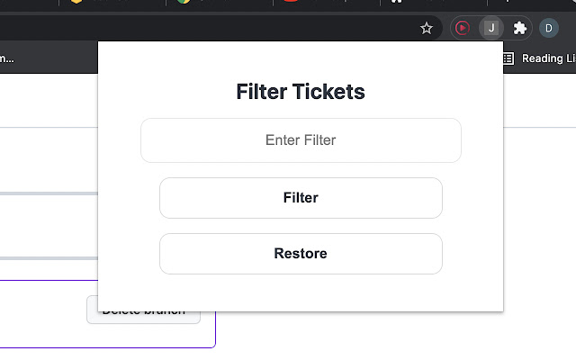 Jira Label Filter chrome extension