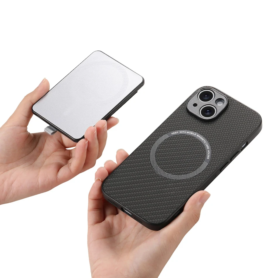 Fashion Storage AirTag Magnetic Phone Case provides secure storage, tracking, and stylish phone protection. Easily locat