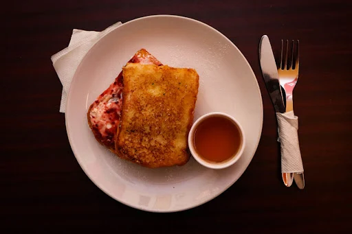 French Toast With Lemon Cream Cheese And Blueberry Compote