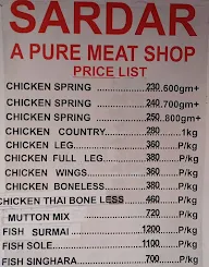 Sardar A Pure Meat Shop menu 7