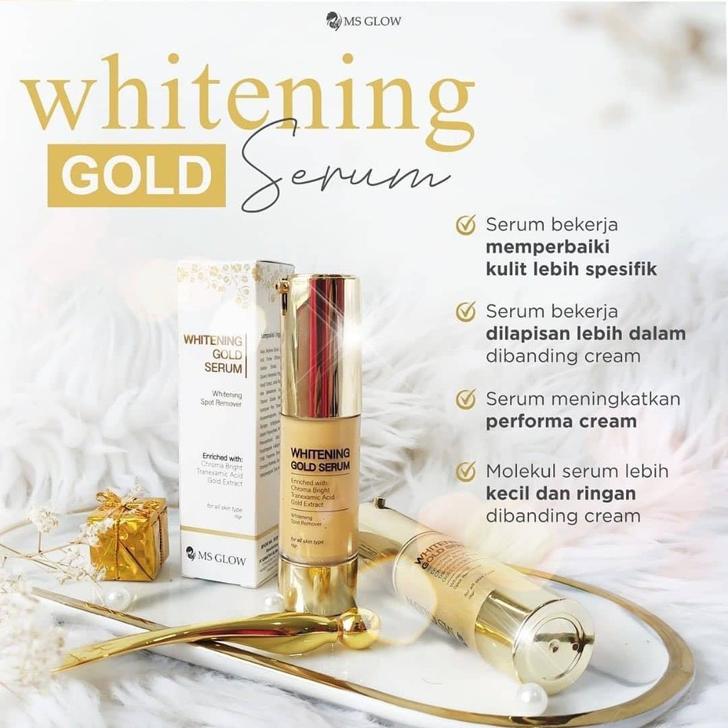 Cara Pakai MS Glow Whitening Gold