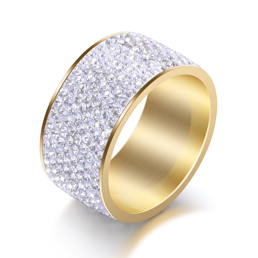 Title 2, Mens Titanium Steel Diamond Fashion Ring, an a...