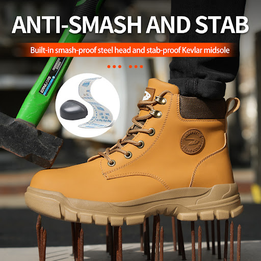 Title 2, Labor Protection Plush and Warm Steel Toe Shoes...