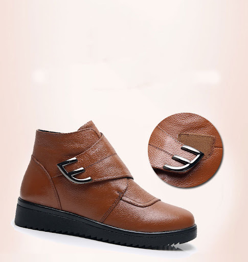 Title 2, Womens Leather and Tendon Soft Sole Flat Heel ...