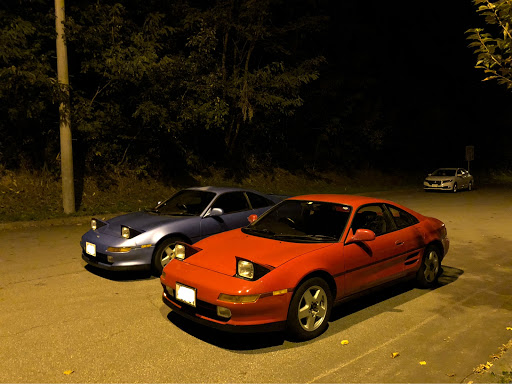 Mr2 Swのドライブ 赤と青のmr2 ドラテク練習中 ピカピカになったブルーのmr2 台風が来る前にに関するカスタム メンテナンスの投稿画像 車 のカスタム情報はcartune