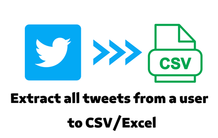 TwExtract - export anyone's tweets to CSV small promo image