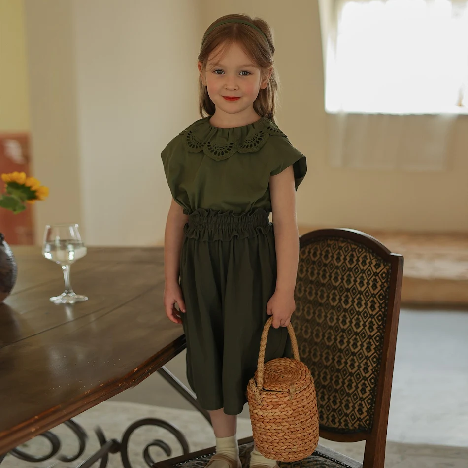 Anti-Muggen Broek, Kanten Vest, T-shirt, Pure Katoenen Casual Set, beschermt kinderen tegen muggen, comfortabel en perfect voor buiten.