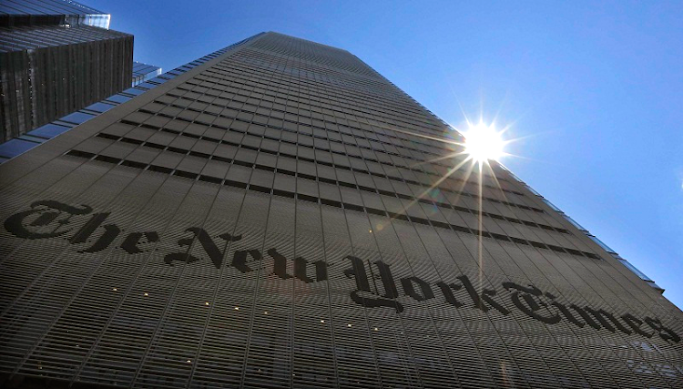 The New York Times building in New York. Picture: REUTERS