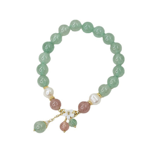 Title 1, Womens Forest Green Strawberry Crystal Bracele...