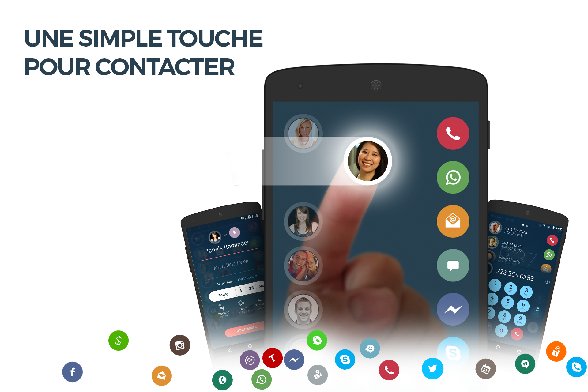 Android application Contacts, Phone Dialer & Caller ID: drupe screenshort