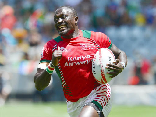 Kenya Sevens’ star Collins Injera at a past tournament