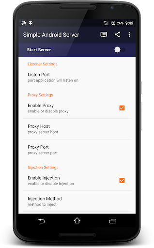 Simple Android Server