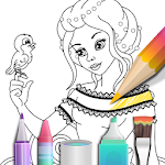 Cover Image of Download Princess coloring book 2.8.8 APK