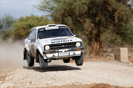 READY: Alastair Cavenagh navigated by Carl Tundo in a Ford Mark 2 during the 2013 Safari Classic.