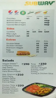 Subway menu 2