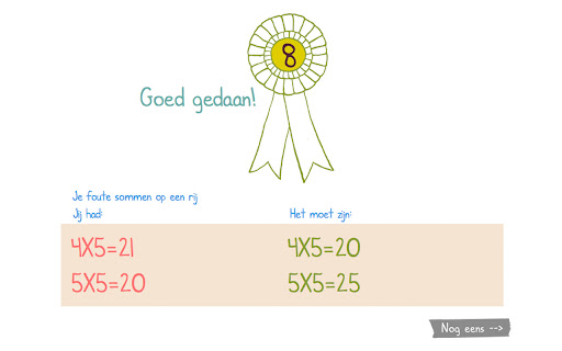 Tafeltjes Leren