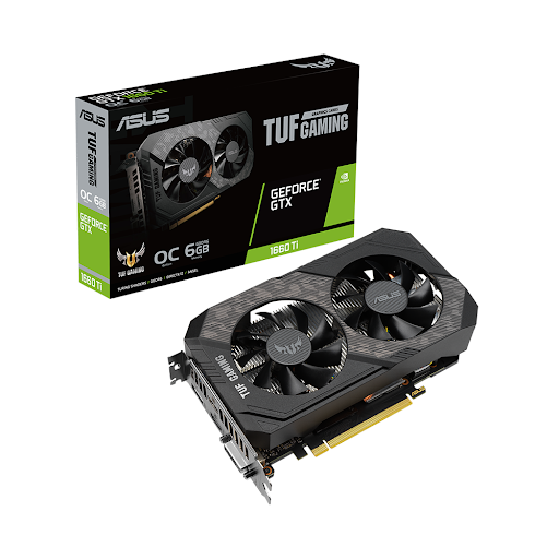 Card màn hình ASUS TUF Gaming GeForce GTX 1660 Ti EVO OC Edition 6GB GDDR6 6GB GDDR6 (TUF-GTX1660TI-O6G-EVO)