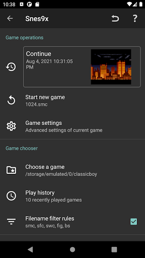 Screenshot ClassicBoy Lite Games Emulator