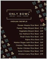 Only Bowl menu 3