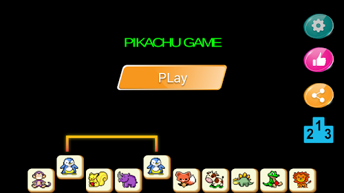 Android application Pikachu - Onet Connect Animal screenshort