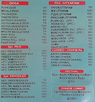 Invitation Chinese And South Indian menu 1