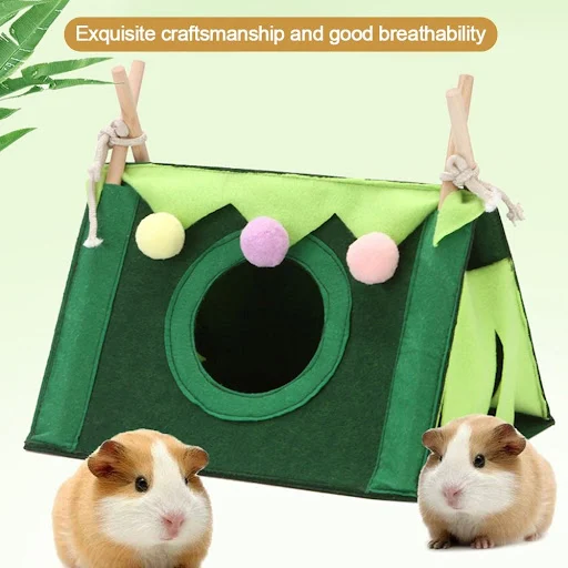 Small Pet Nest Felt Tent Rabbit Nest Hamster House Hamster Cage Large Guinea Pig Cage Guinea Pig Small Animal Bed Access