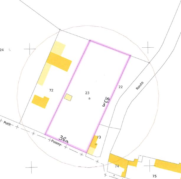 Vente terrain  3304 m² à Chinon (37500), 41 990 €