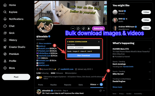 X Media Downloader - Twitter Media Downloader screenshot 1