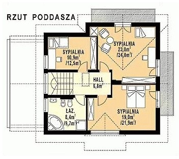 WB-3940 - Rzut poddasza