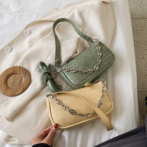 Title 4, Bolso de hombro diagonal con cadena, elegante y...