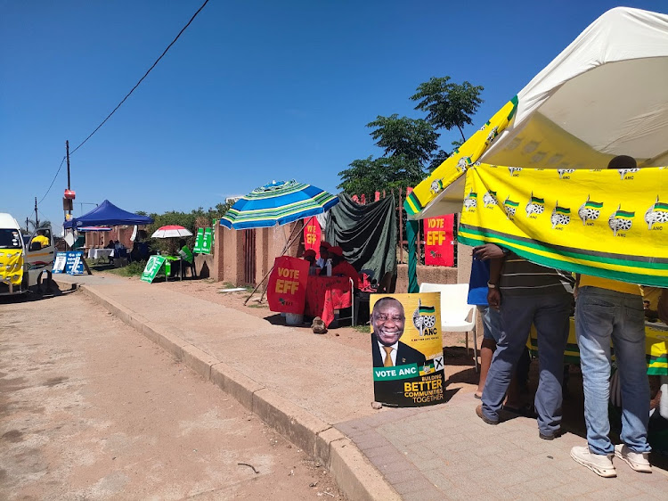 Outside Makgetse High School in Temba, Hammanskraal.