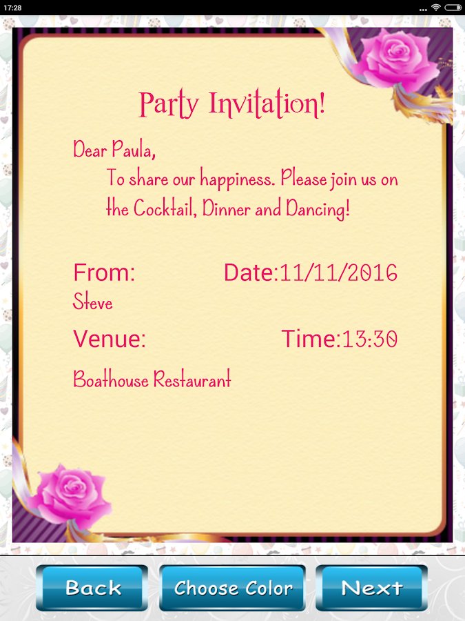 Invitation Card Design For Birthday Party. Stock Image ...