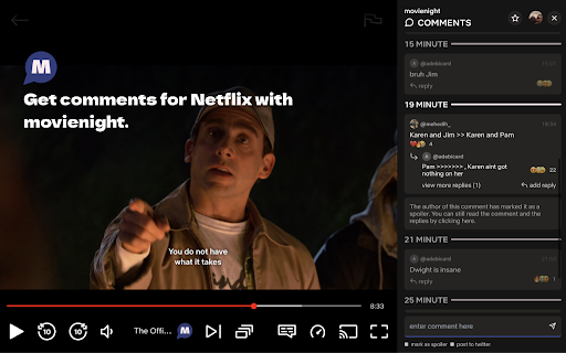 movienight - comments for netflix