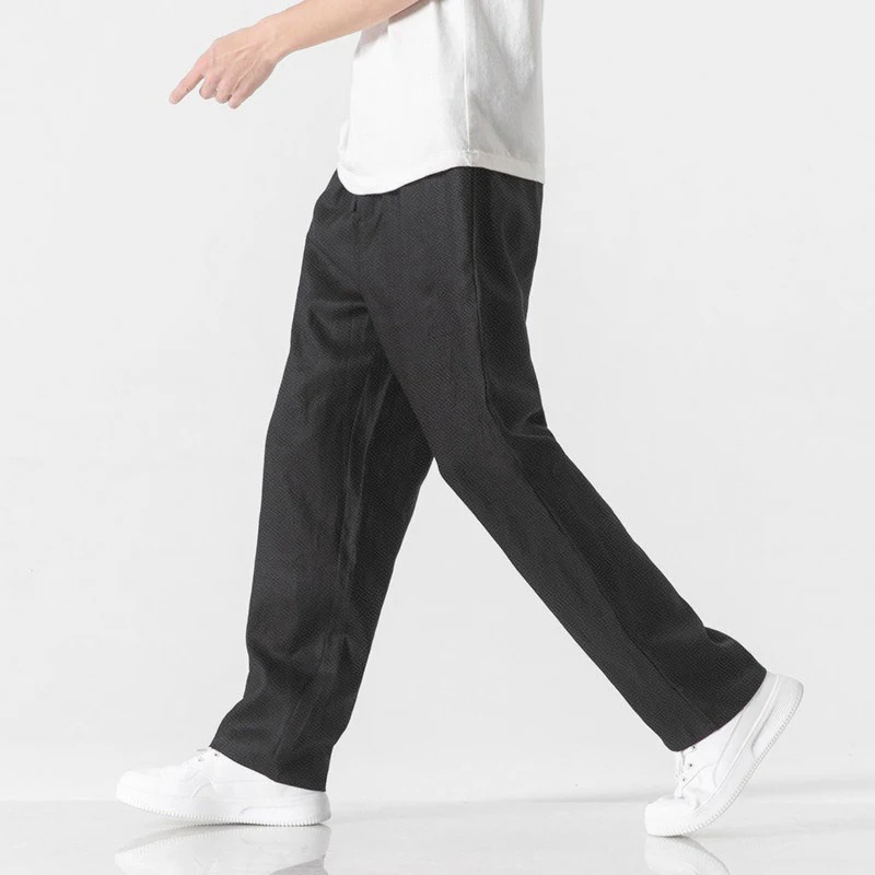 Men's Casual Pants Ultra-thin Baggy Straight Trousers. Experience Comfort and Style. Perfect for Everyday Wear. Lightwei