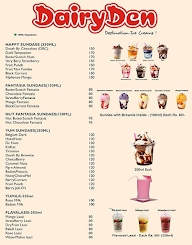 Dairy Den Pizza's menu 1