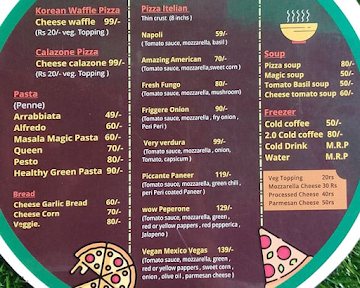 Dec Pizzeria menu 