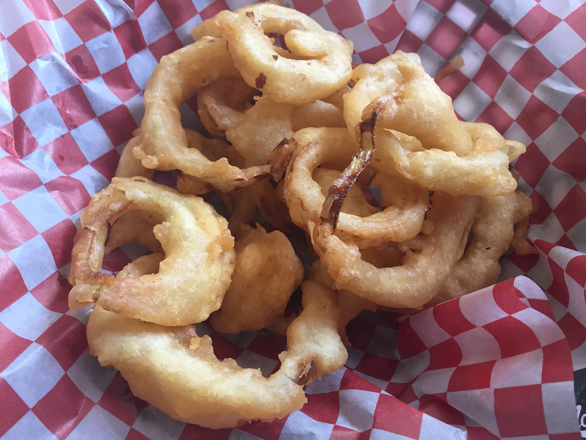 They now offer Gluten Free onion rings!! Omg they are amazing