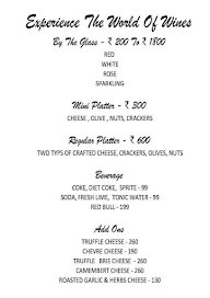 Experience The World Of Wines menu 2