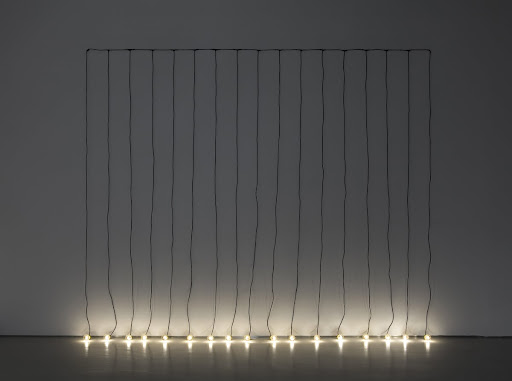 Quadro di fili elettrici – Tenda di lampadine