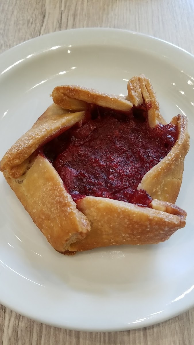 Strawberry rhubarb galette!