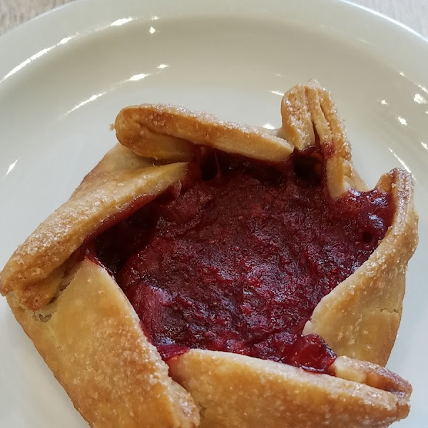 Strawberry rhubarb galette!