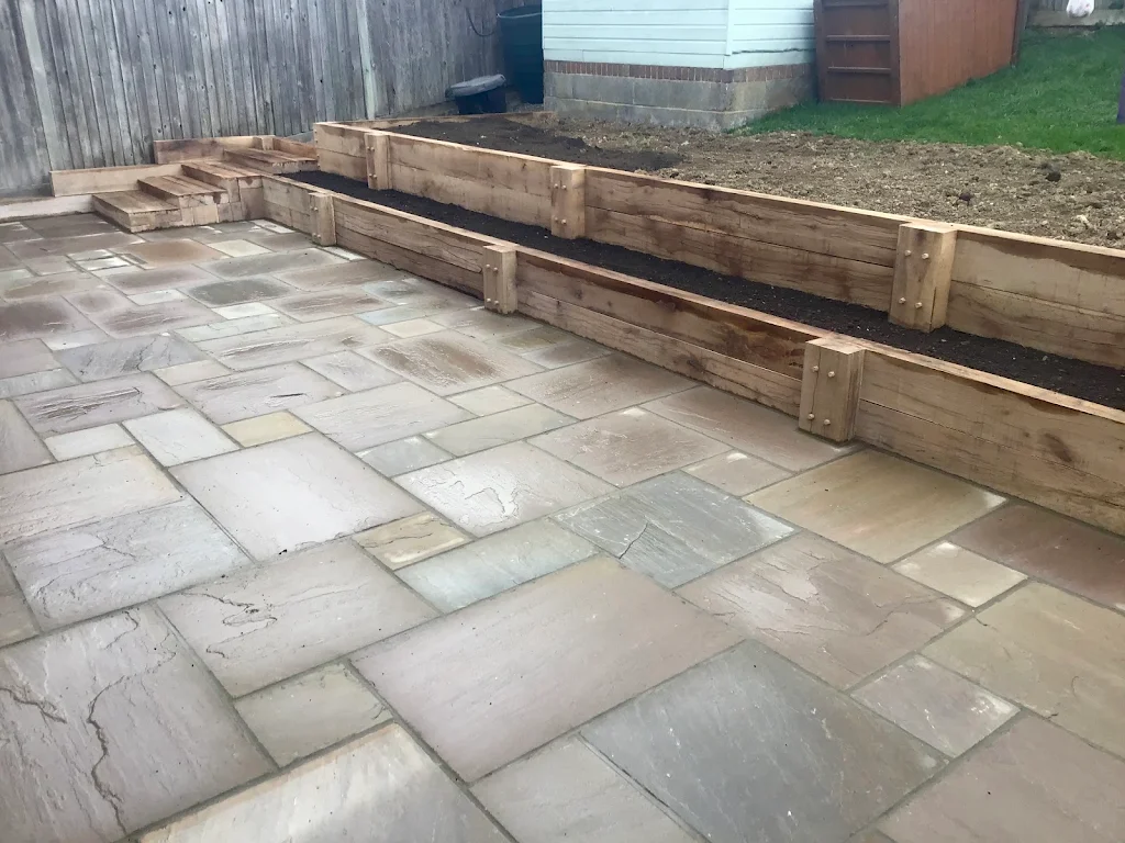 Preview of Sleeper walls and patio .