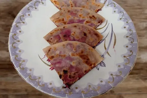 Beet Cheese Stuffed Paratha