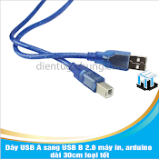 Dây Usb A Sang Usb B 2.0 Máy In, Arduino Dài 30Cm Loại Tốt