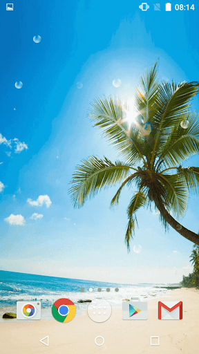 Tropical Beach Live Wallpaper