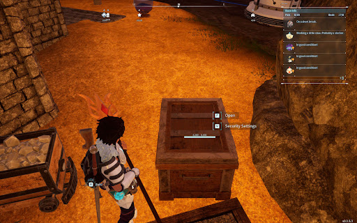 Place Storage at the Guild Base