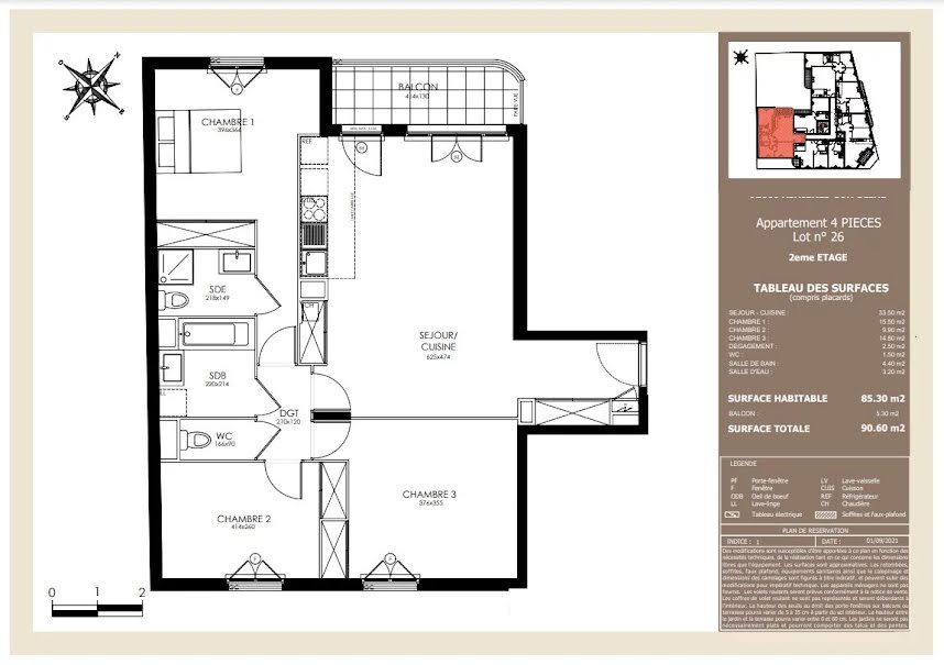 Vente appartement 4 pièces 85.3 m² à Asnieres-sur-seine (92600), 646 600 €