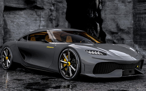 Sleek Modern Supercar Parked By Dramatic screenshot 2